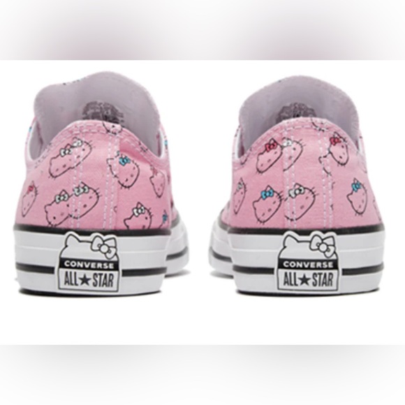 Converse Hello Kitty x Chuck Taylor All Star Ox 'Pink Kitty Pattern Low Tops 9.5 - Picture 4 of 15